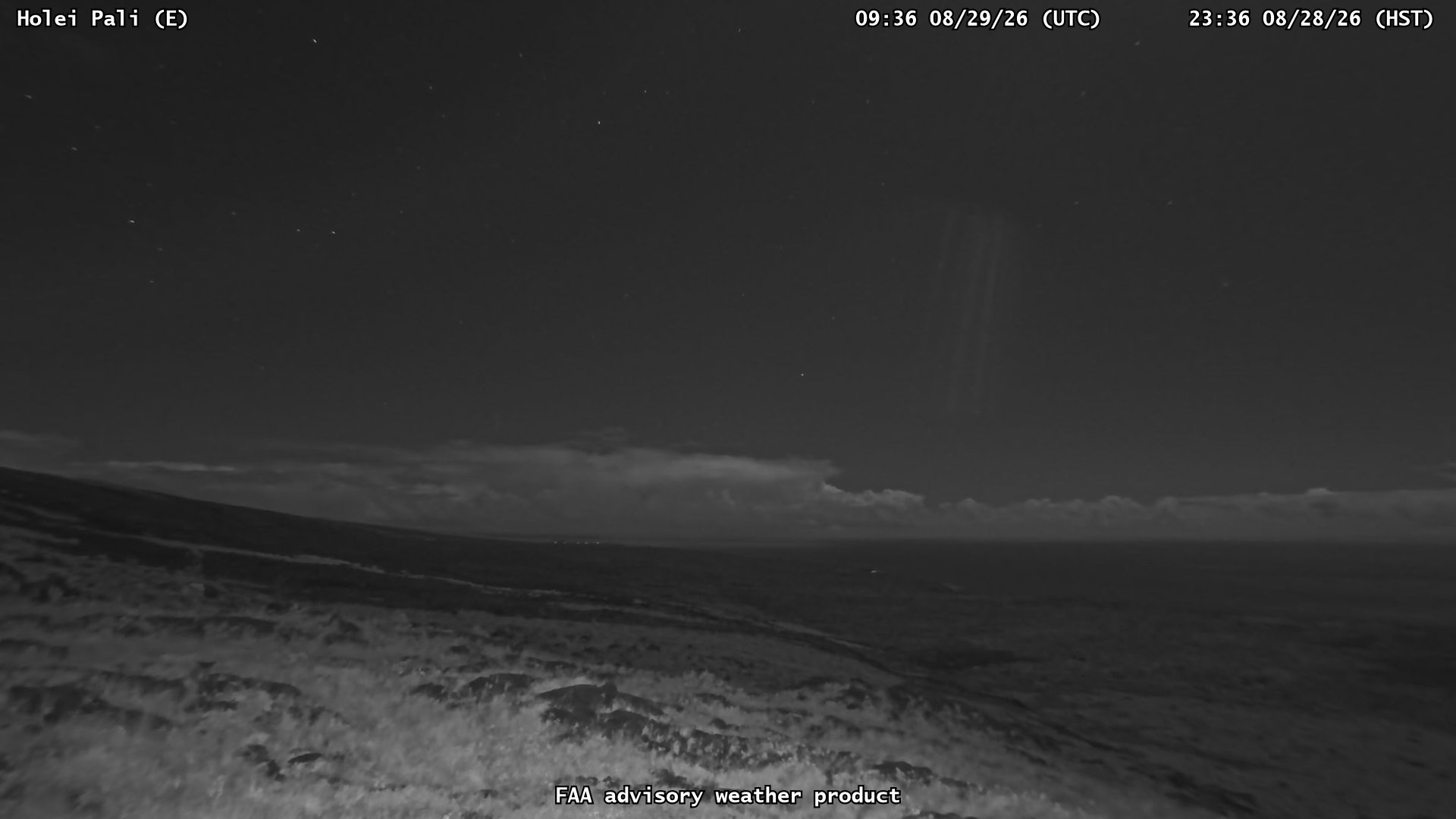 Holei Pali — East live camera view