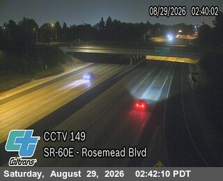 SR-60 : (149) Rosemead Blvd live camera view