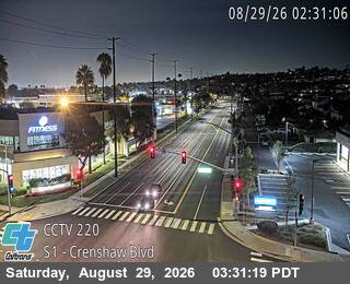 SR-1 : (220) Crenshaw Blvd live camera view