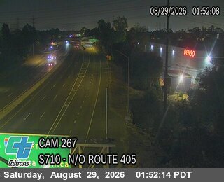 I-710 : (267) North of I-405 live camera view