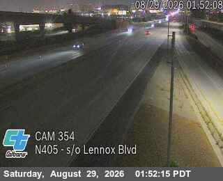 I-405 : (354) South of Lennox Blvd live camera view