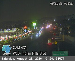 I-10 : (431) Indian Hill Blvd live camera view