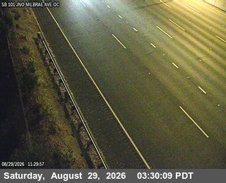 TV411 -- US-101 : AT JNO MILLBRAE AVE OC live camera view
