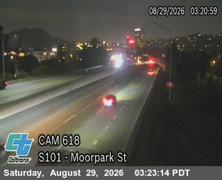 US-101 : (618) Moorpark St live camera view