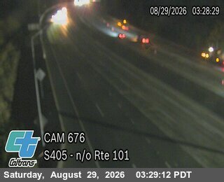 I-405 : (676) North of US-101 live camera view