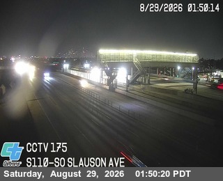 I-110 : (175) SO SLAUSON AVE live camera view