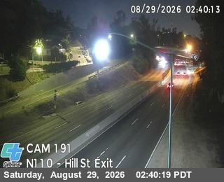 I-110 : (191) Hill Street Exit live camera view