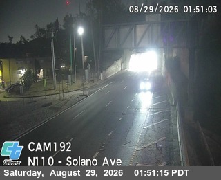 I-110 : (192) Between Tunnel 1 and 2 live camera view