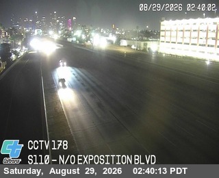 I-110 : (178) Exposition Blvd live camera view