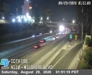 I-110 : (186) Wilshire Blvd live camera view