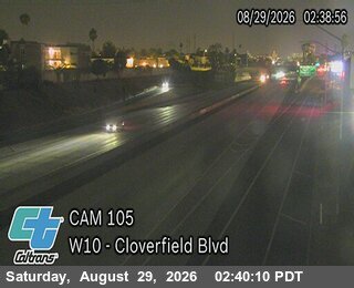 I-10 : (105) E/O Cloverfield Blvd live camera view