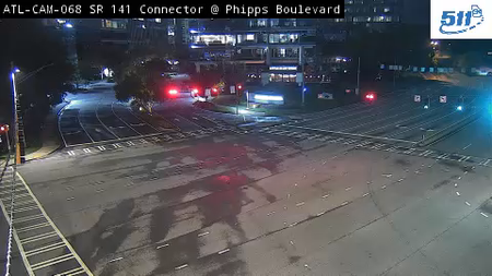 SR 141 Conn / Lenox Rd at Phipps Blvd live camera view
