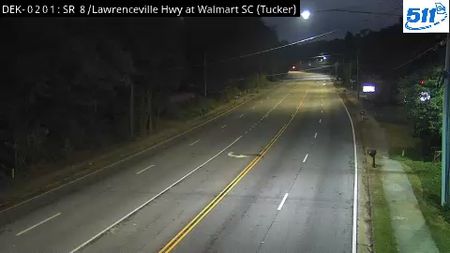 SR 8/Lawrenceville Hwy at Walmart live camera view