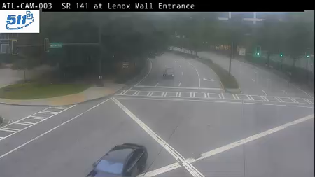 SR 141 / Peachtree Rd at Lenox Mall Entrance live camera view