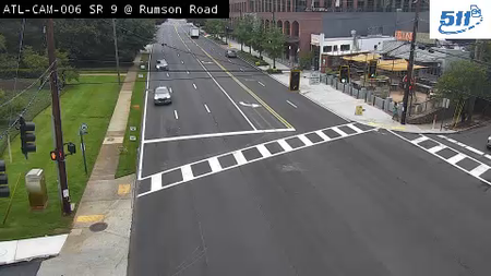 SR 9 / Peachtree Rd at Rumson Rd live camera view