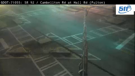 SR 92 / Cambellton Rd at Hall Rd live camera view