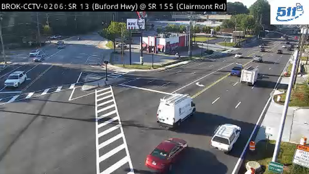 SR 155/Clairmont Rd at SR 13/Buford Hwy live camera view