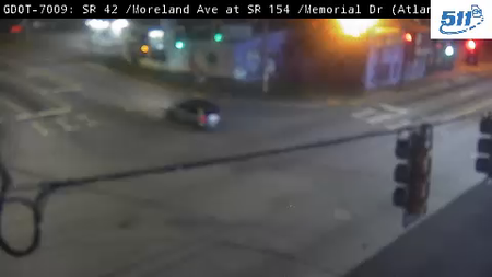 SR 42 /Moreland Ave at SR 154 /Memorial Dr live camera view