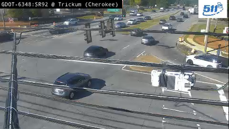 SR 92/Woodstock Rd at Trickum Rd live camera view