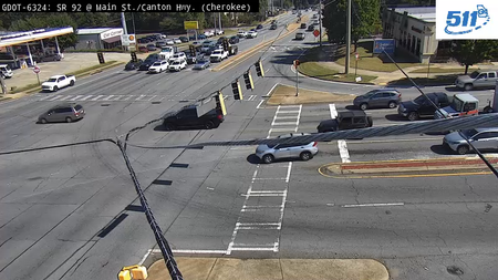 SR 92/Woodstock Rd at Canton Rd/SR 5 Conn live camera view