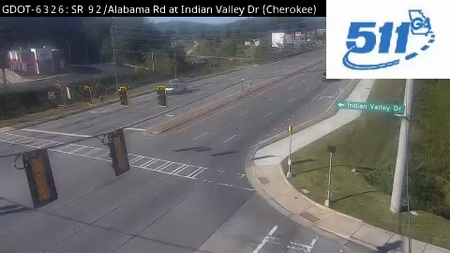 SR 92/Alabama Rd at Indian Valley Dr live camera view