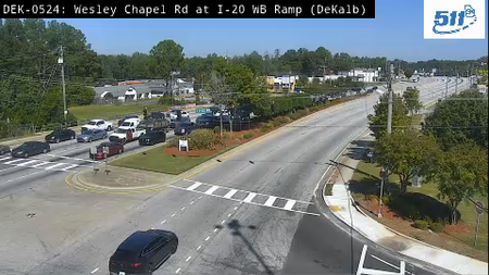 Wesley Chapel Rd at I-20 WB live camera view