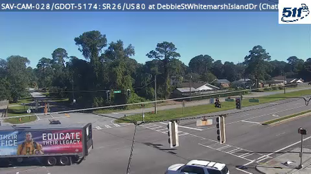 SR 26/US 80 at DEBBIE ST/WHITEMARSH ISLAND live camera view