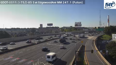 I-75/I-85 S at EdgewoodAve MM 247.1 live camera view