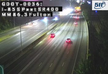 I-85 S past SR400 MM 86.2 live camera view