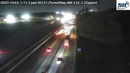 I-75 S past SR331/ForestPkwy MM 236.2 live camera view