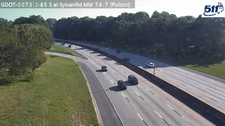I-85 S at SylvanRd MM 74.7 live camera view