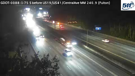 I-75 S before US19/US41/CentralAve MM 240.9 live camera view