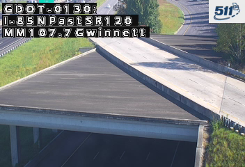 I-85 N past SR120 MM 107.7 live camera view