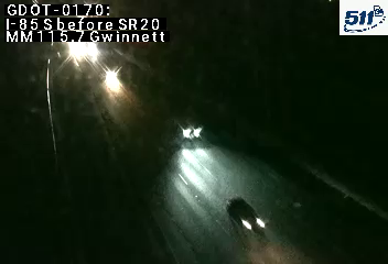 I-85 S before SR20 MM 115.7 live camera view