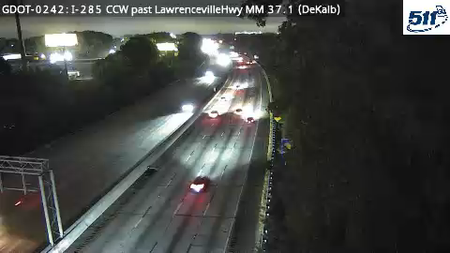 I-285 CCW past LawrencevilleHwy MM 38.7 live camera view