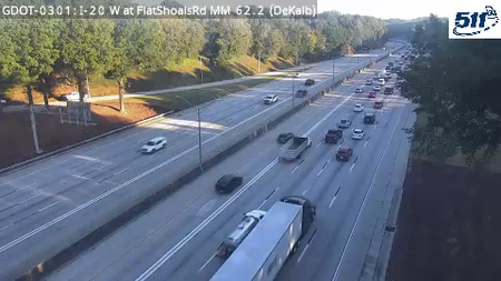 I-20 W at FlatShoalsRd MM 62.2 live camera view