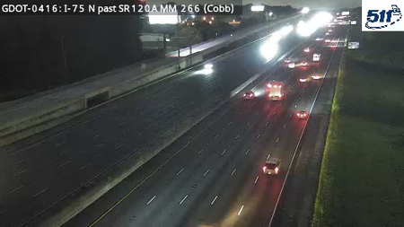 I-75 N past SR120A MM 265.7 live camera view