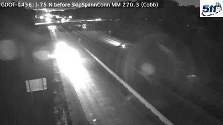 I-75 N before SkipSpannConn MM 270.3 live camera view