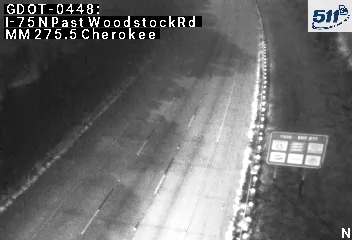 I-75 N past WoodstockRd MM 275.3 live camera view