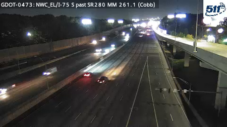 I-75 S past SR280 MM 261.1 live camera view