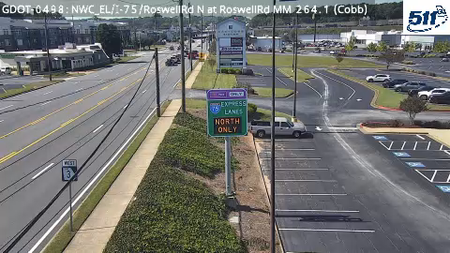 I-75/RoswellRd N at RoswellRd MM 264.1 live camera view