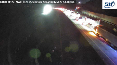 I-75 S before ShilohRd MM 272.6 live camera view