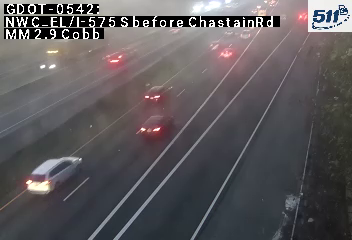 I-575 S before ChastainRd MM 2.9 live camera view