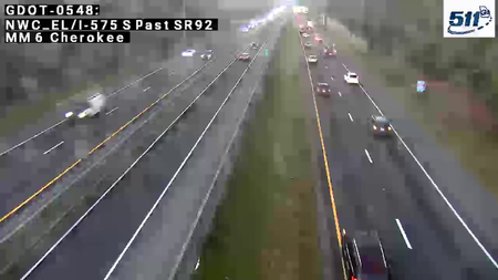 I-575 S past SR92 MM 6 live camera view