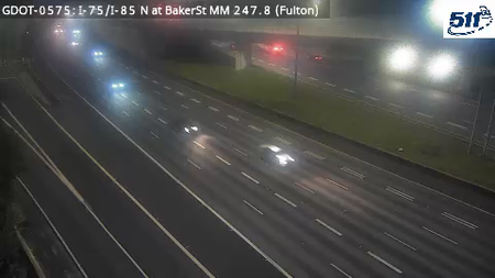 I-75/I-85 N at BakerSt MM 247.8 live camera view