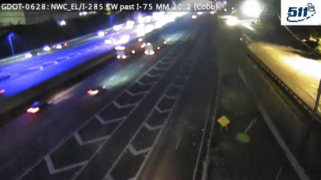 I-285 CW past I-75 MM 20.2 live camera view