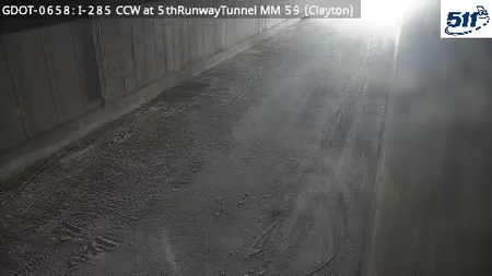 I-285 CCW at 5thRunwayTunnel MM 60.9 live camera view