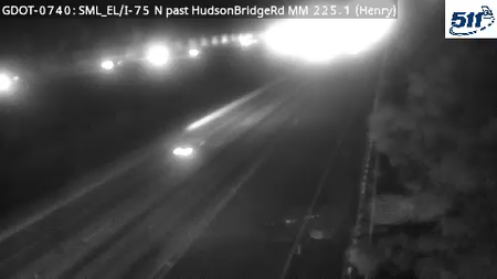 I-75 N past HudsonBridgeRd MM 225.1 live camera view