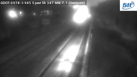 I-985 S past SR347 MM 7.1 live camera view