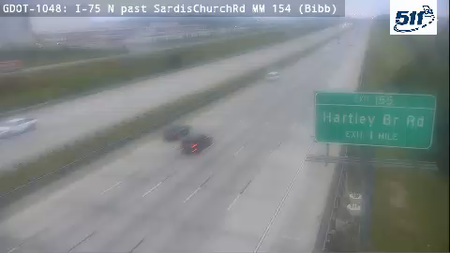 I-75 N past SardisChurchRd MM 154 live camera view